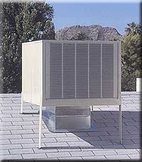 swamp cooler on roof installed by Desert Comfort Mechanical